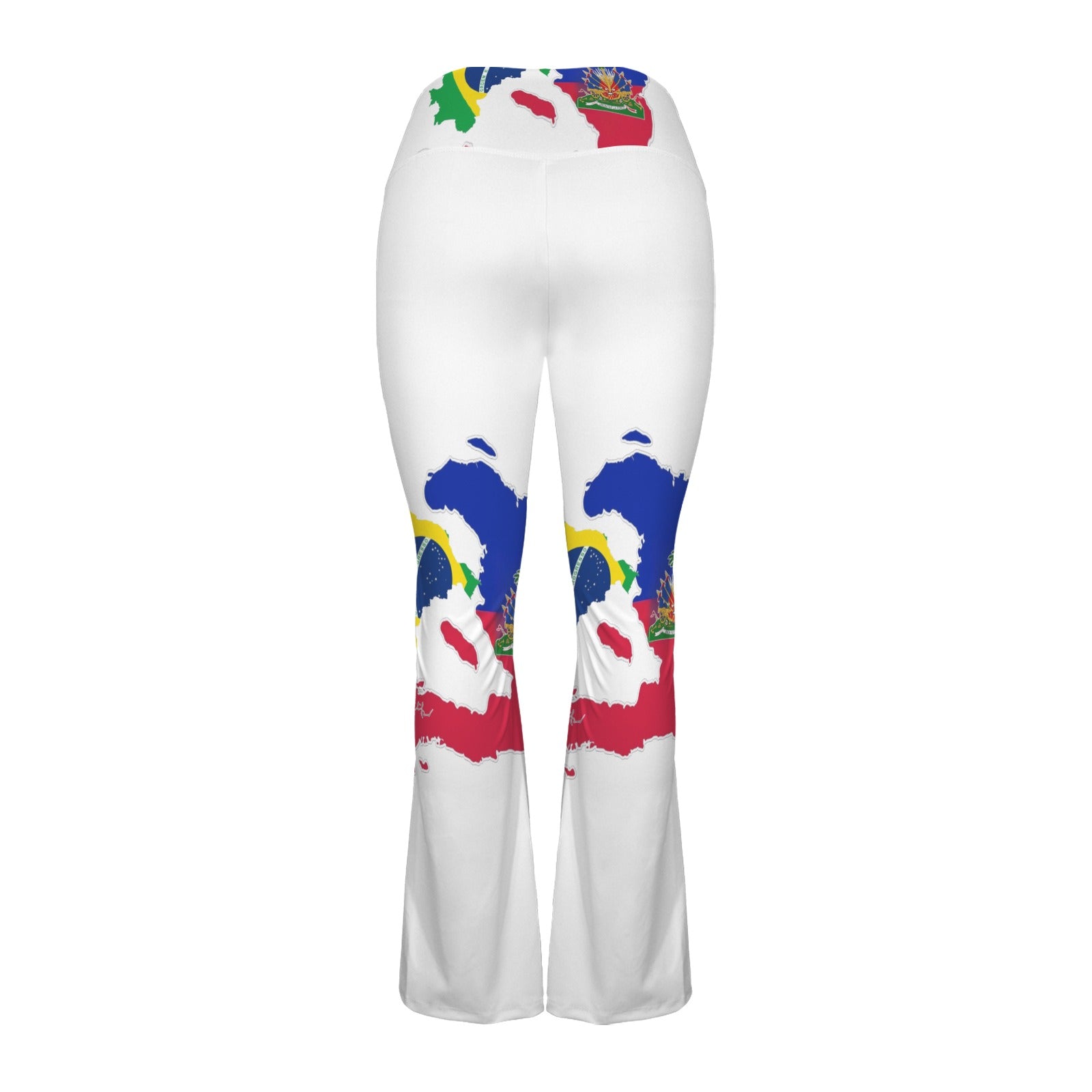 Hot Ayiti High Waist Crossover Tummy Control Flare Leggings