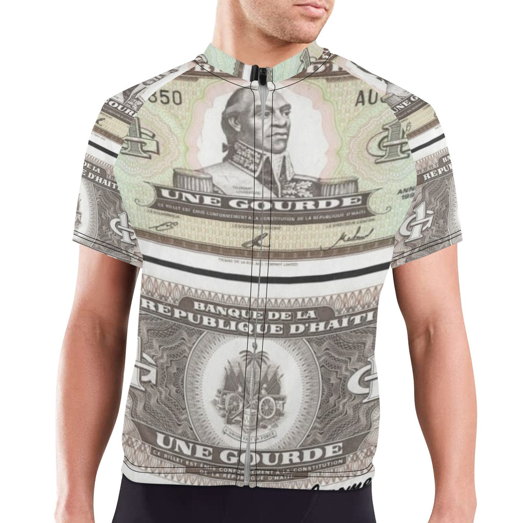 Goud By Tetpwav Men's Cycling Jersey (Model T77)
