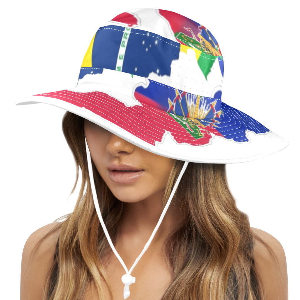 Chapo li Wide Brim Bucket Hat