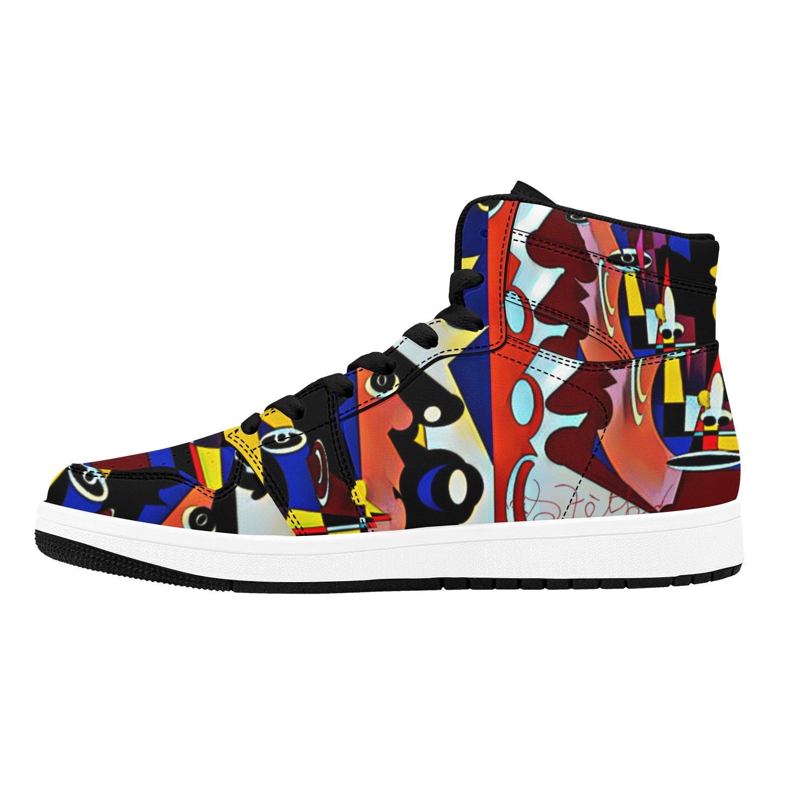 PwavBelnet Men's High Top Sneakers (Model 20042)