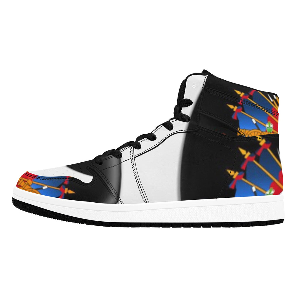 PwavBelnet1335 Men's High Top Sneakers (Model 20042)
