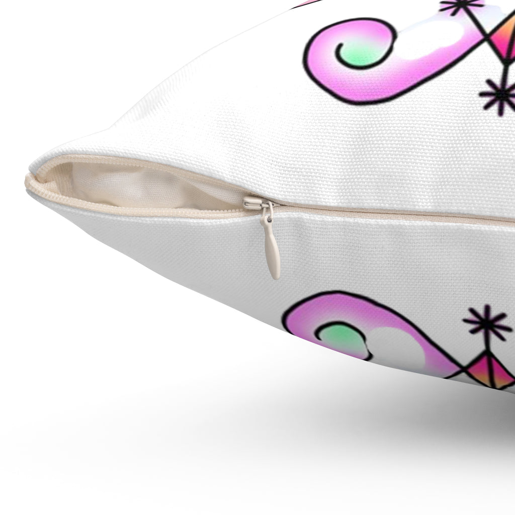 Heart Ez Zi   Pillow — Pink Boho Accent Cushion