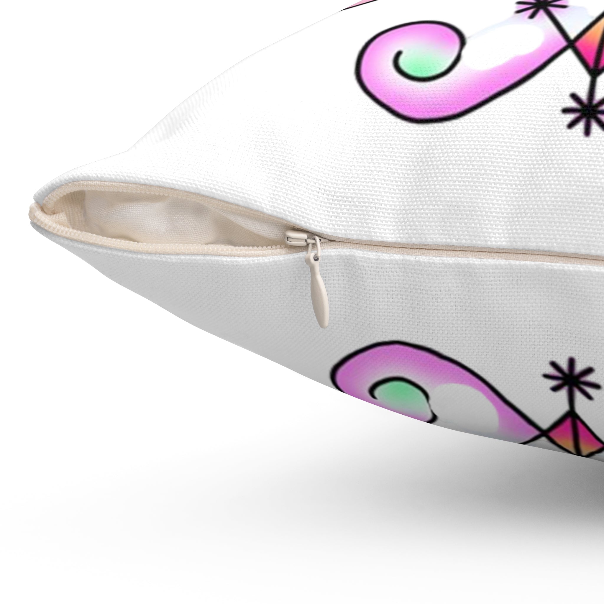Heart Ez Zi   Pillow — Pink Boho Accent Cushion