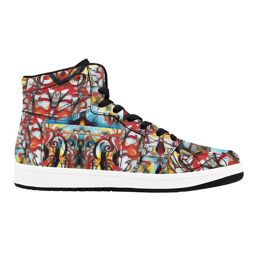 PwavBelnet1 Men's High Top Sneakers (Model 20042)