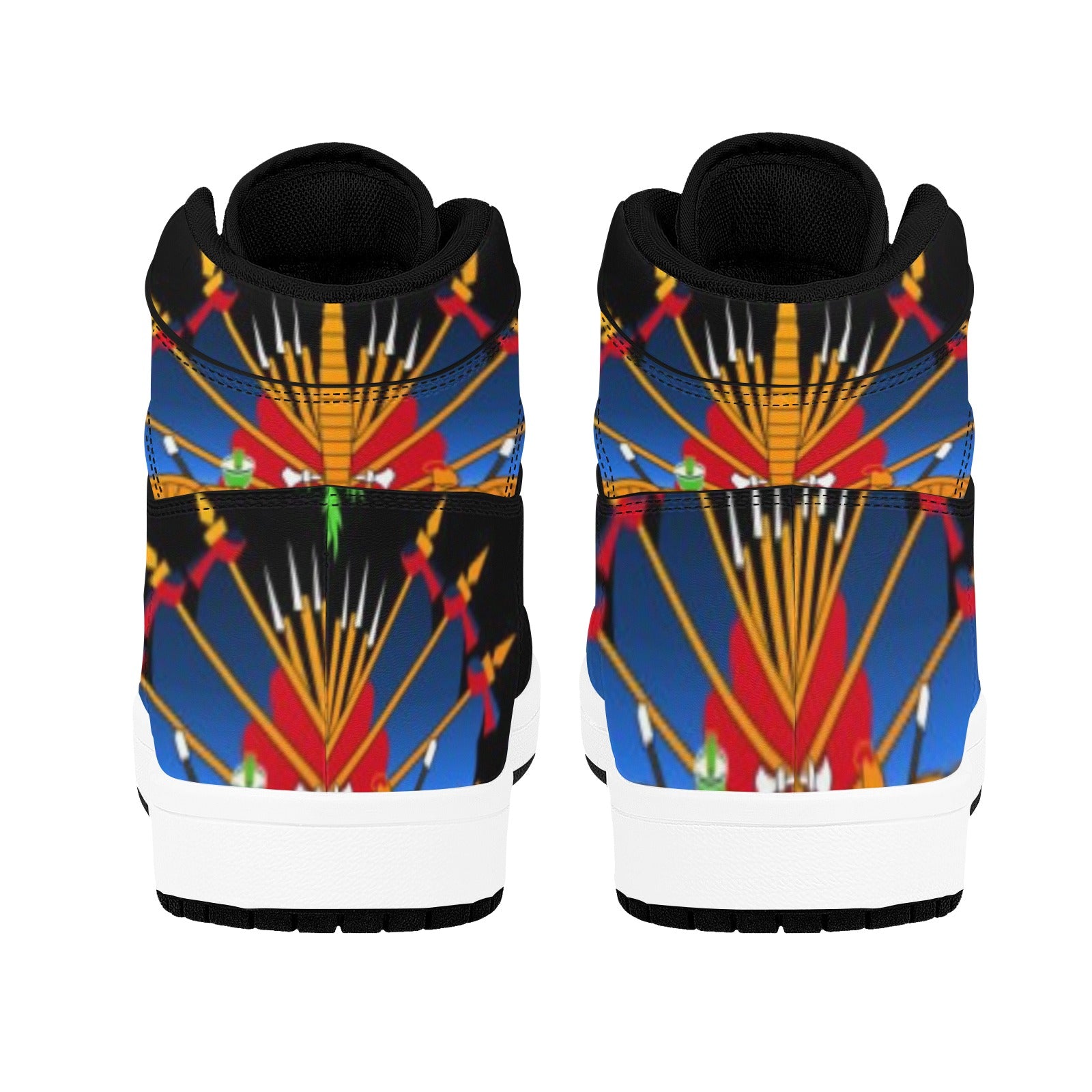 PwavBelnet1335 Men's High Top Sneakers (Model 20042)