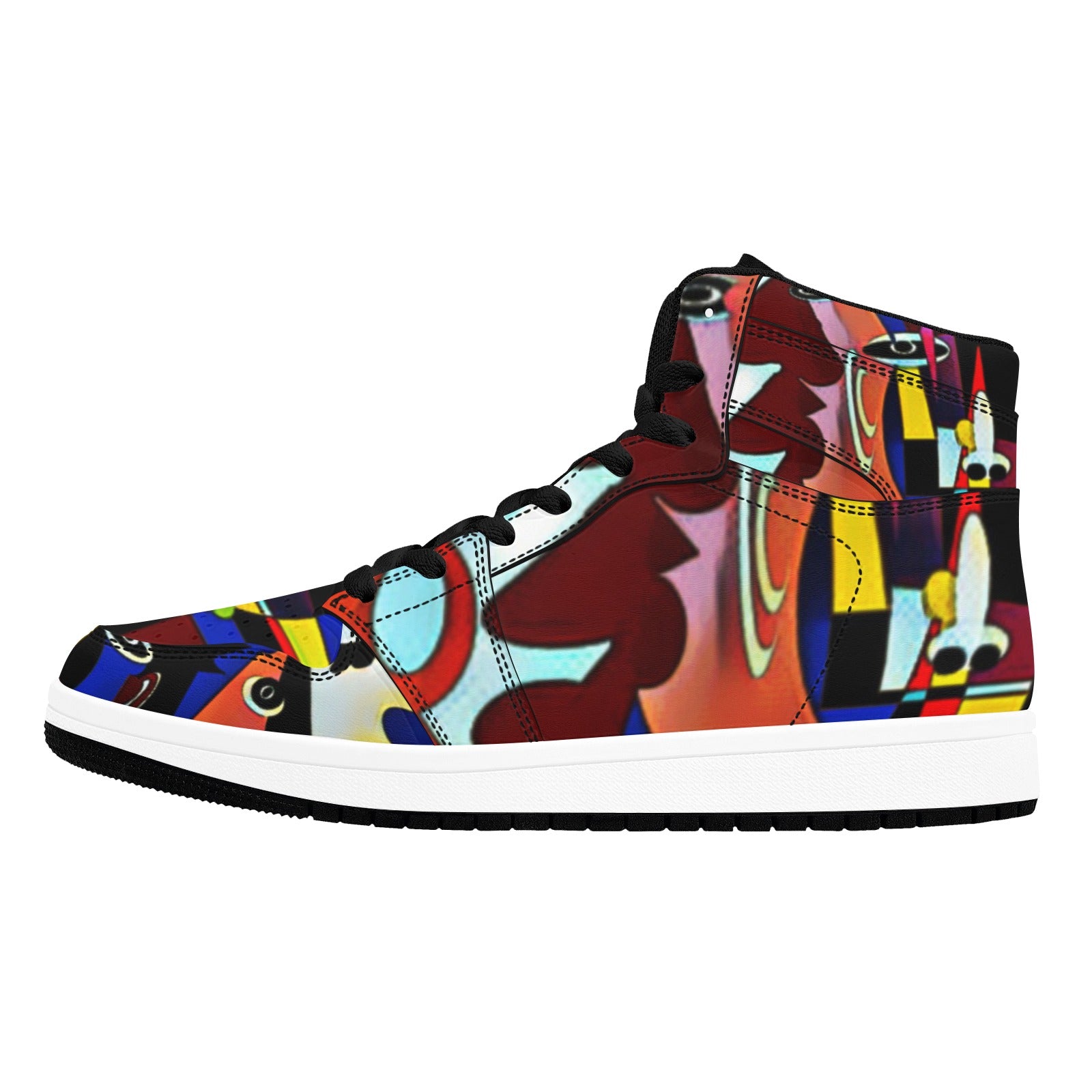 PwavBelnet Men's High Top Sneakers (Model 20042)