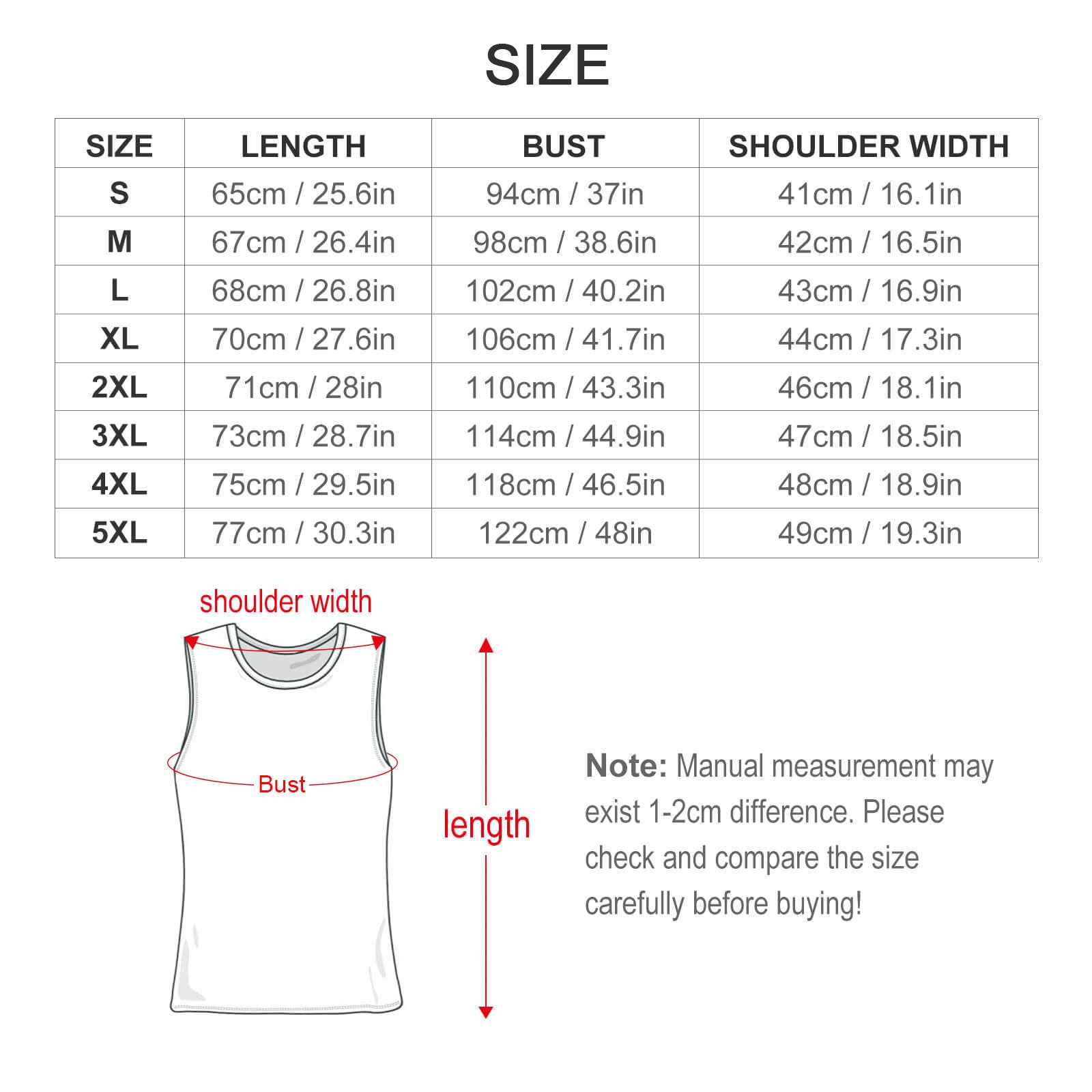 Men's Fitted All-Over Print Tank Top (BK)