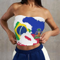 Brazildamoun Ayiti Basic Backless Tube Crop Top