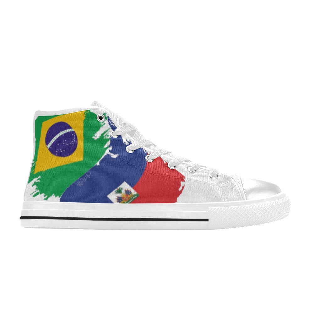 Men Tenis la Men’s Classic High Top Canvas Shoes (Model 017)