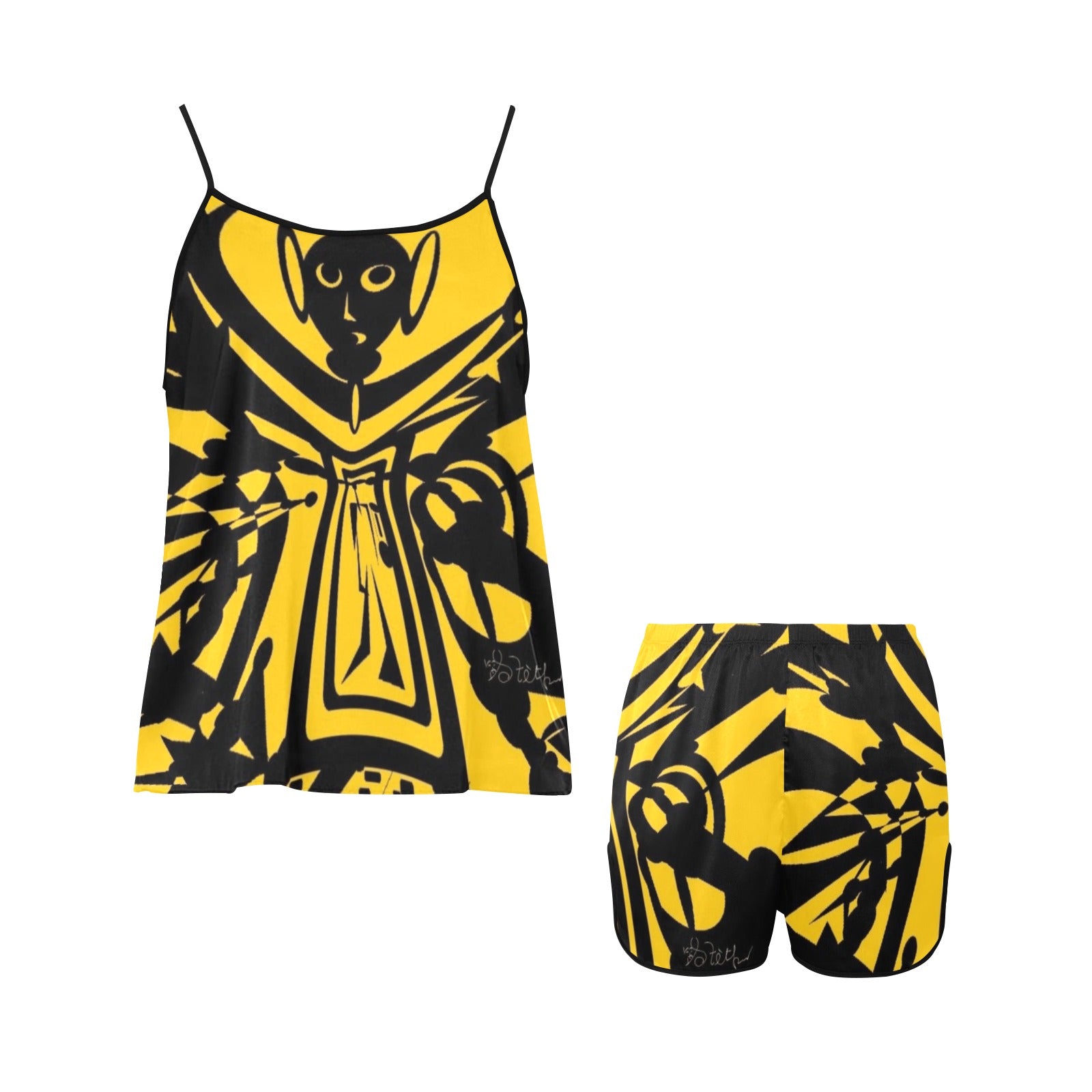 jonn ts Women's Spaghetti Strap Short Pajama Set