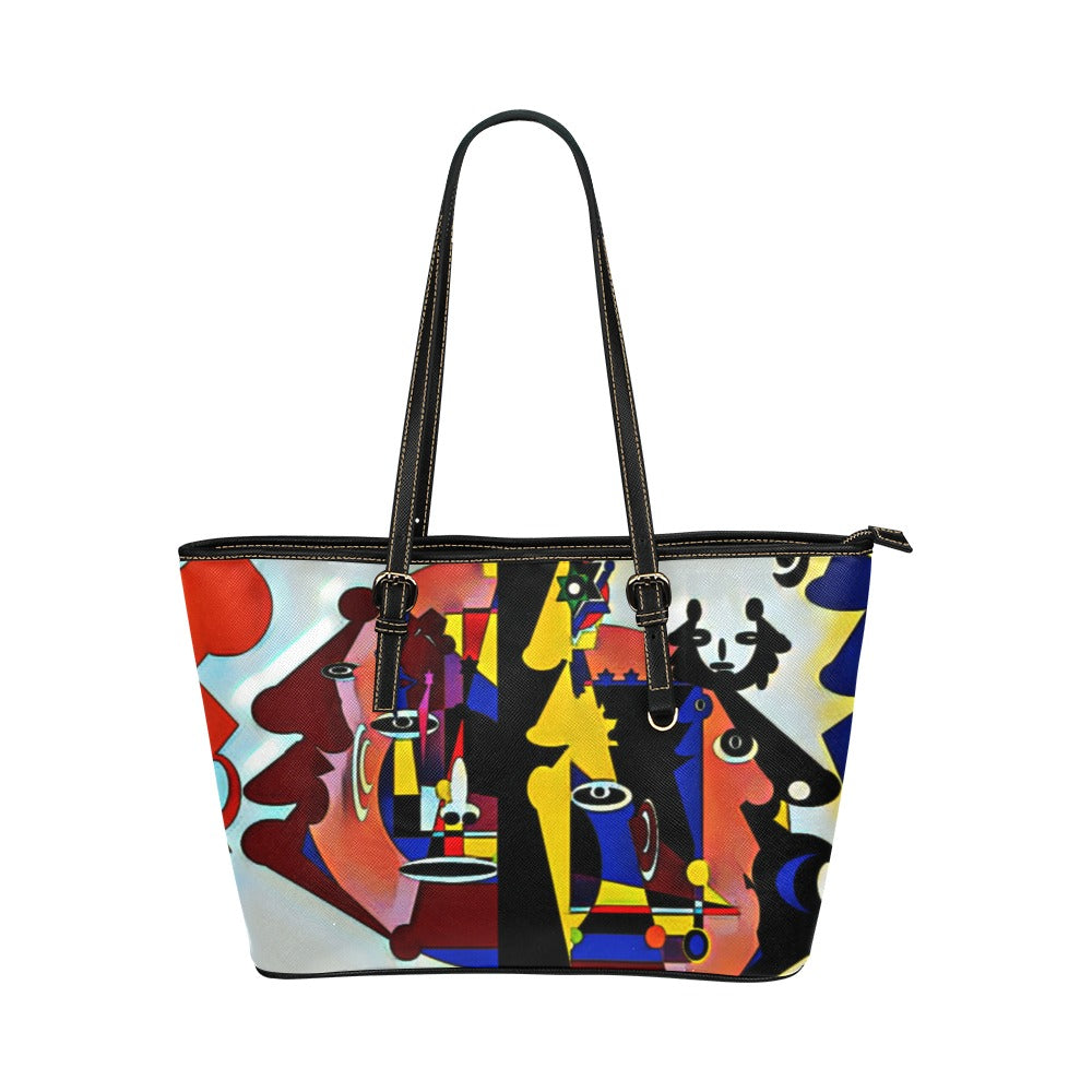Hort Bag Leather Tote Bag/Large (Model 1651)