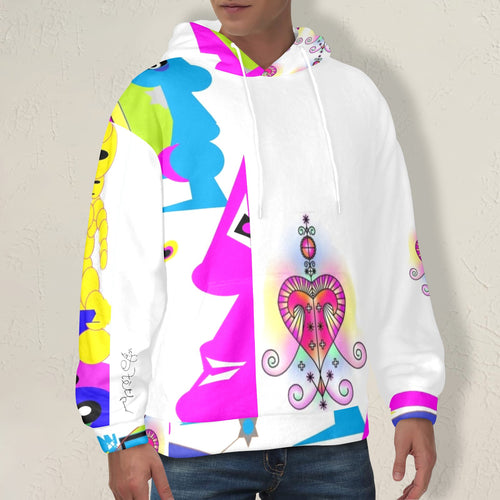 EZ Dous By Tetpwav Men's Flannel Hoodie (Model H63)