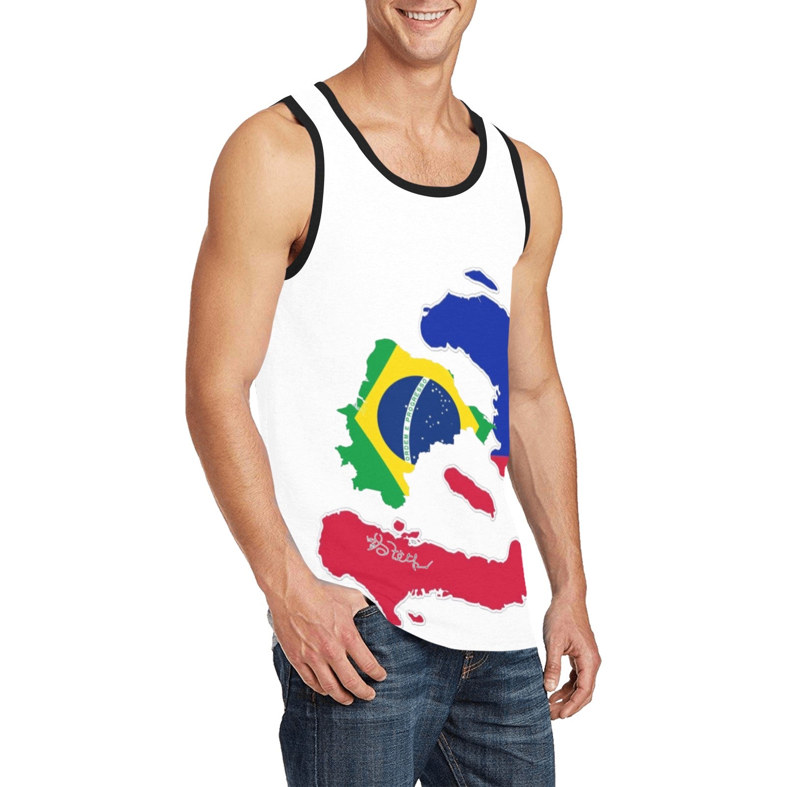 BrazilAyiti Bel Men's All Over Print Tank Top (Model T57)