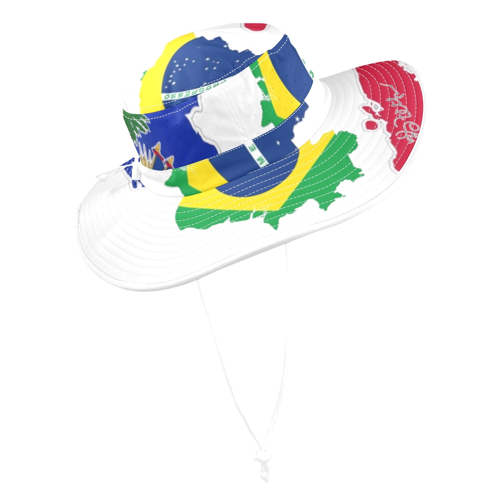 Chapo li Wide Brim Bucket Hat