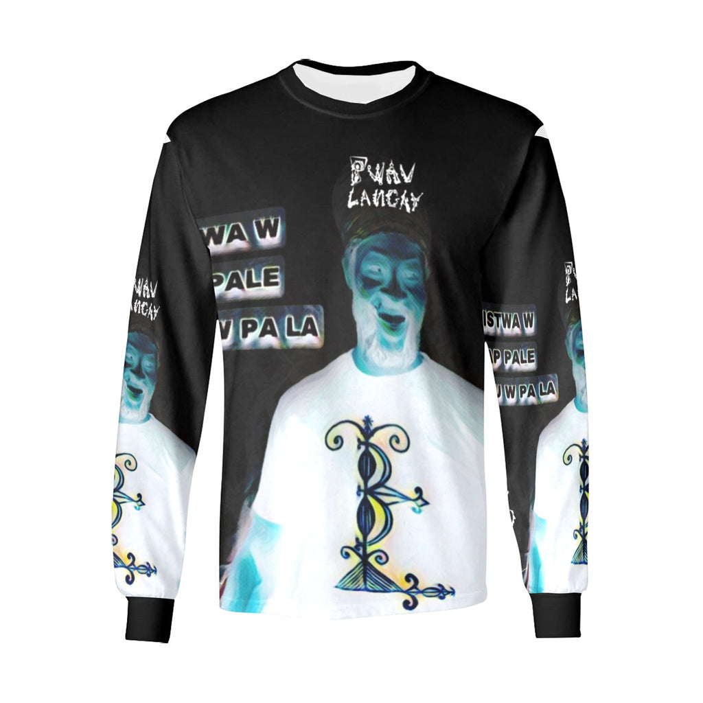 Istwa1 W By Tetpwav Men's All Over Print Long Sleeve T-shirt (Model T51)