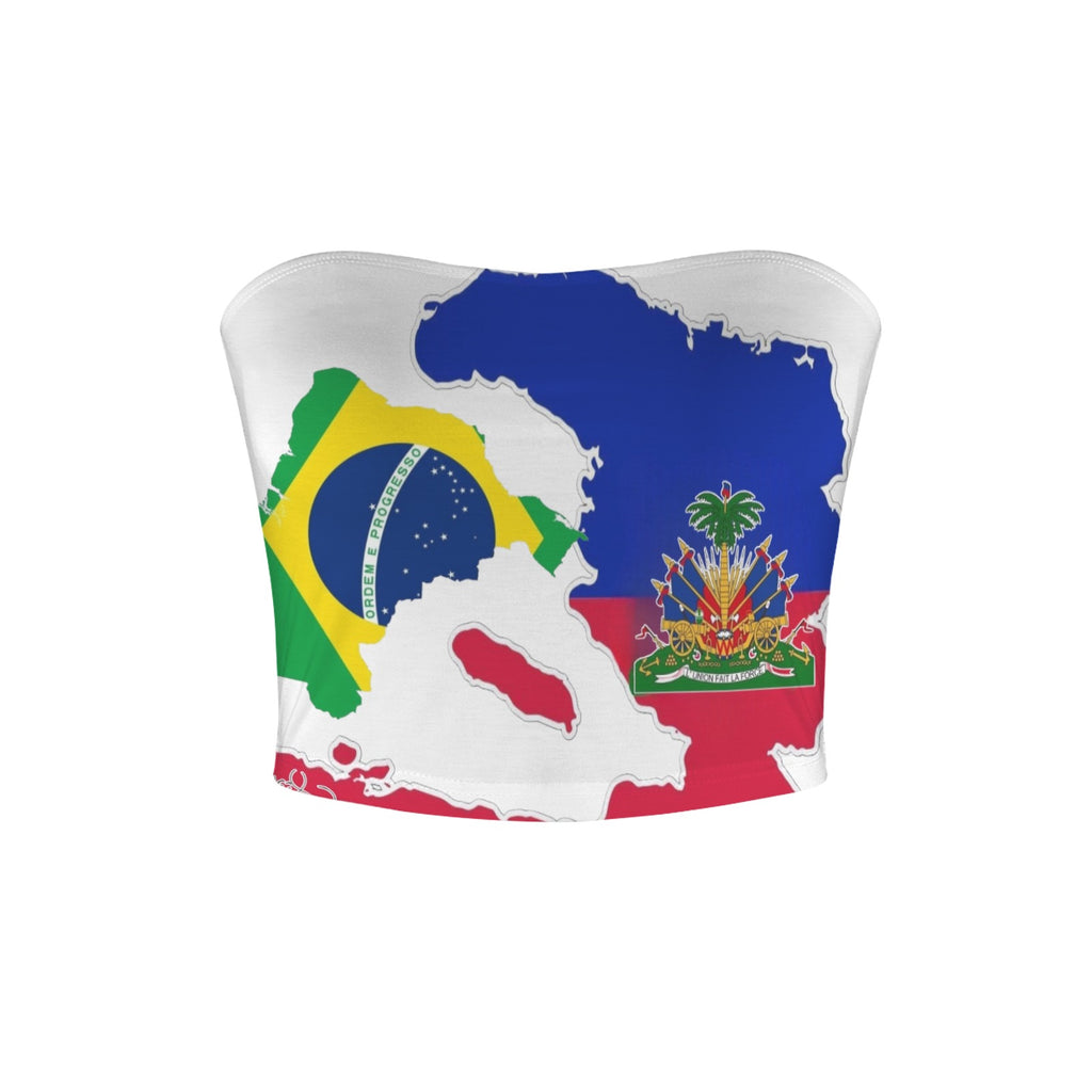 Brazildamoun Ayiti Basic Backless Tube Crop Top