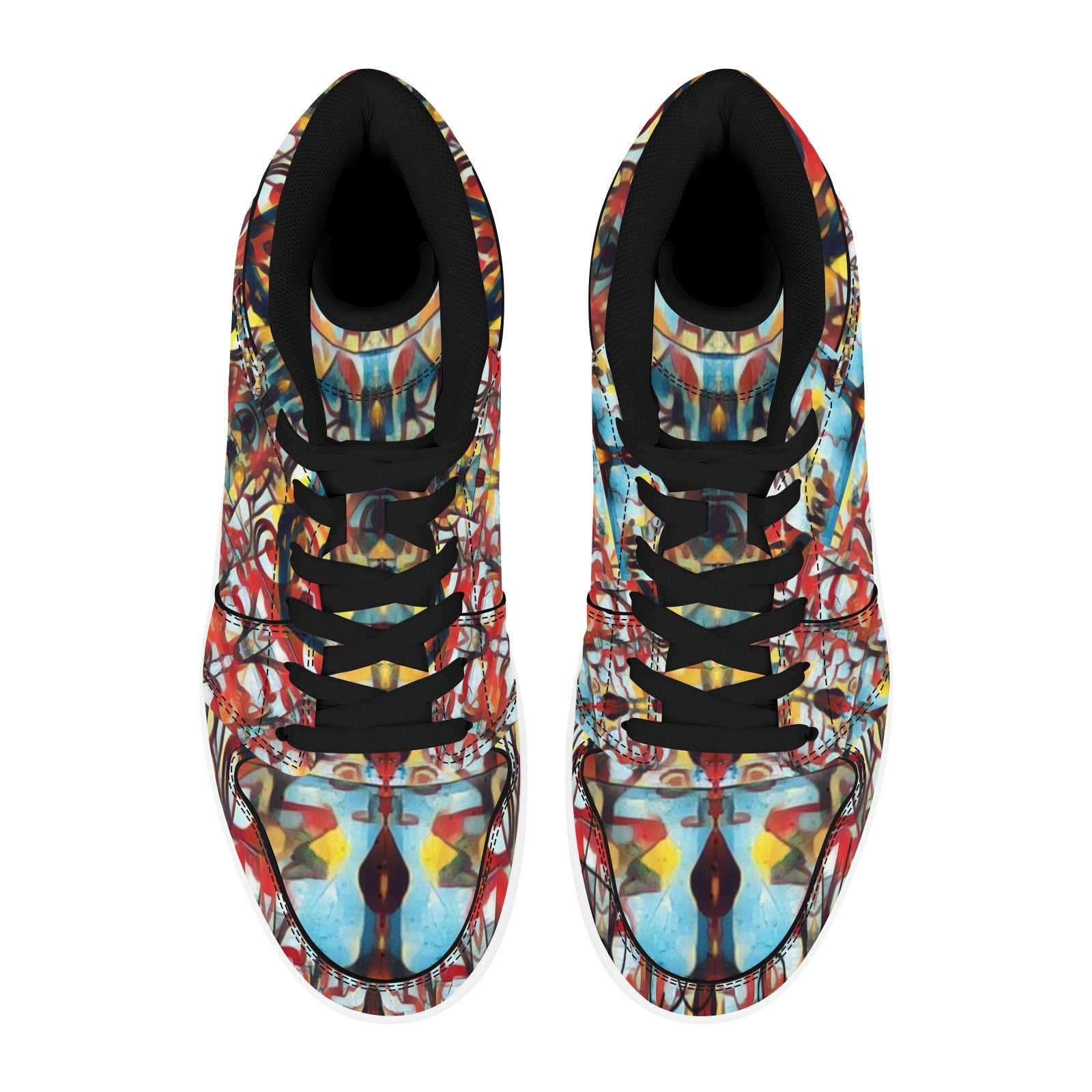 PwavBelnet1 Men's High Top Sneakers (Model 20042)
