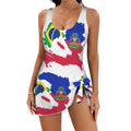 Belnet Women's One Piece Skirted Swimsuit (Model S54)