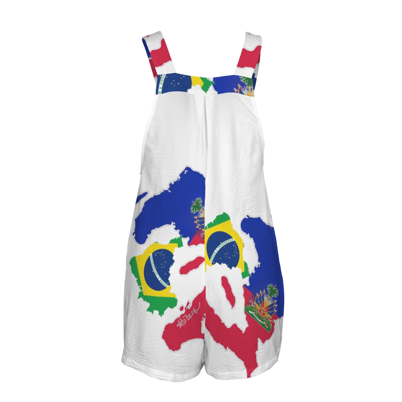 Ayii Women's Pocket Bib Short Romper