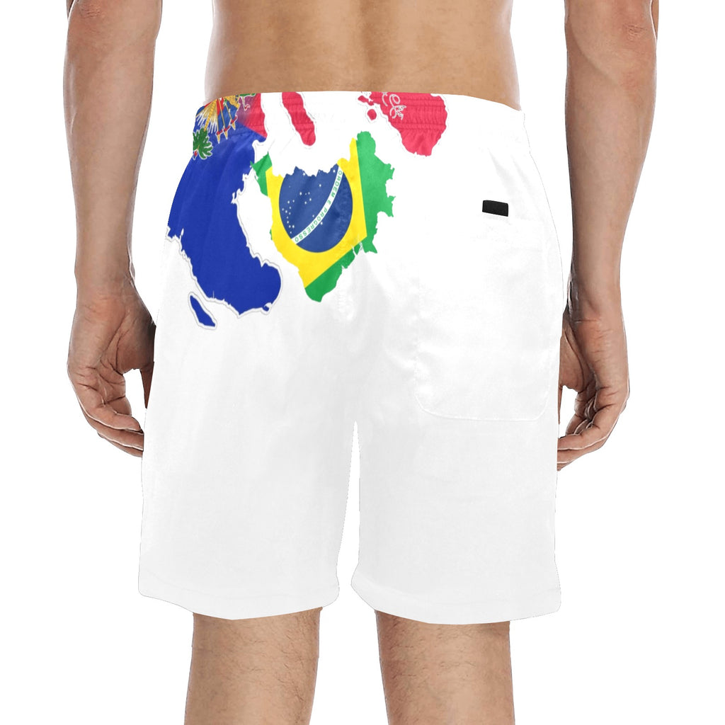 Goal Men's Mid-Length Beach Shorts (Model L51)