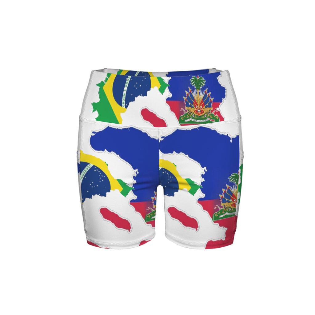 Brazil Belnet High Waist Deep Pockets Yoga Shorts