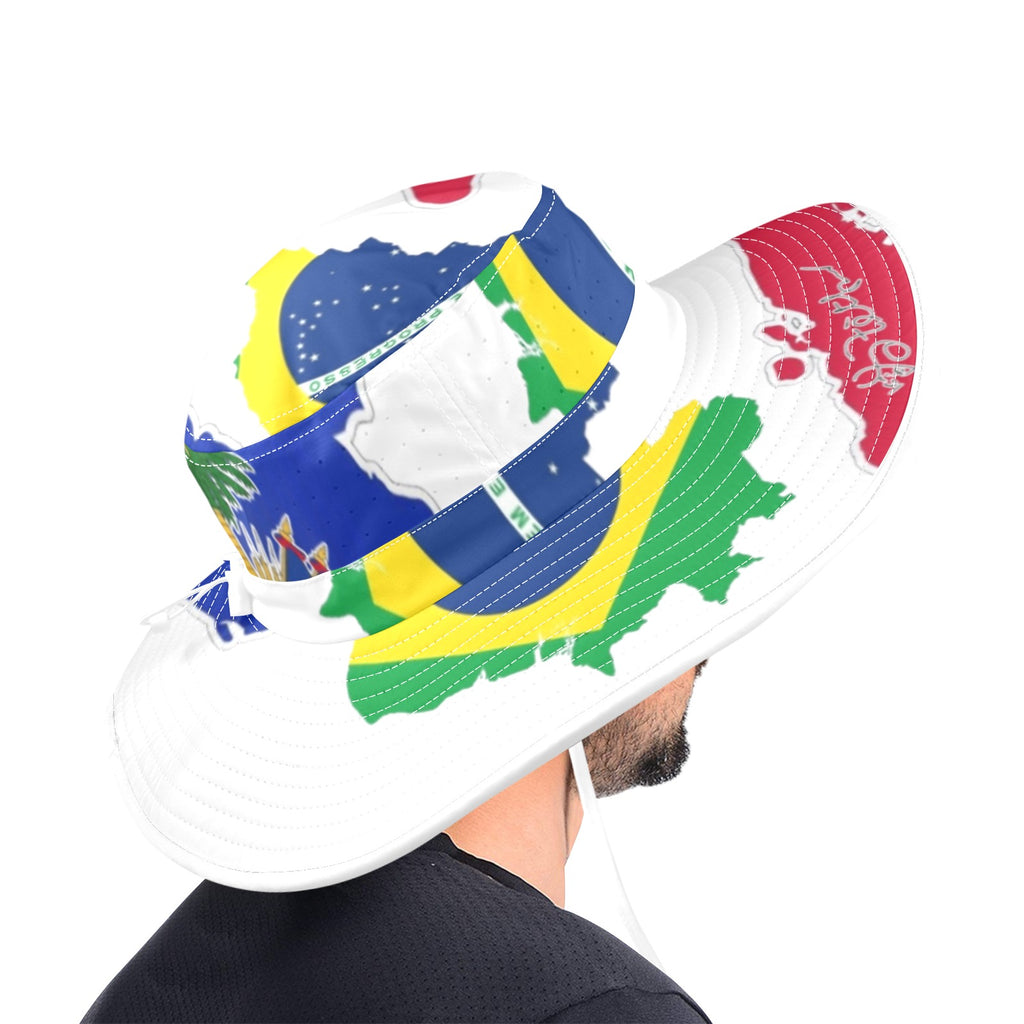 Chapo li Wide Brim Bucket Hat