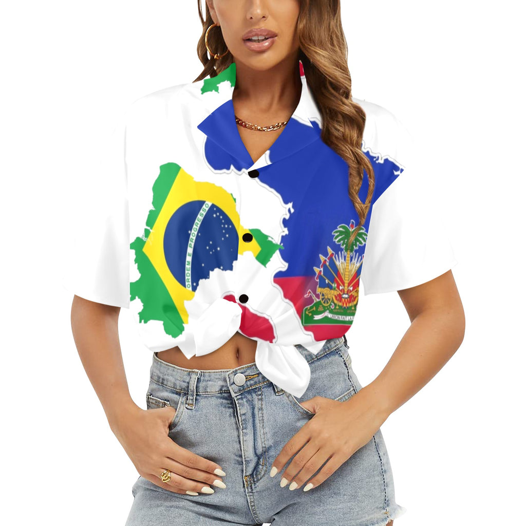 mounyobel Women's All Over Print Hawaiian Shirt (T58-2)