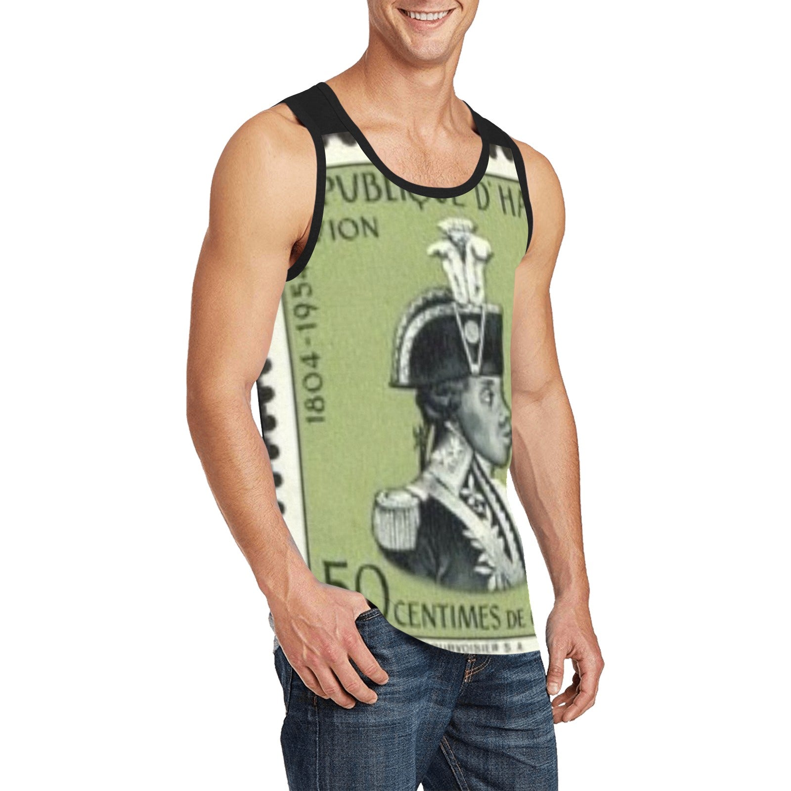 Toussaint_LOuverture_1743-1803 Men's All Over Print Tank Top (Model T57)