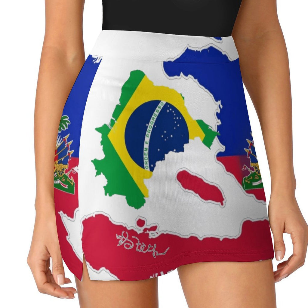 Anti-Emptied A-Line Skirt with Pocket