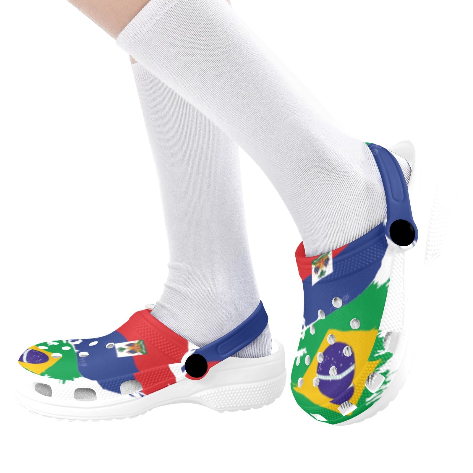 KIdBraAyiti By Tetpwav Soley Custom Print Foam Clogs for Kids