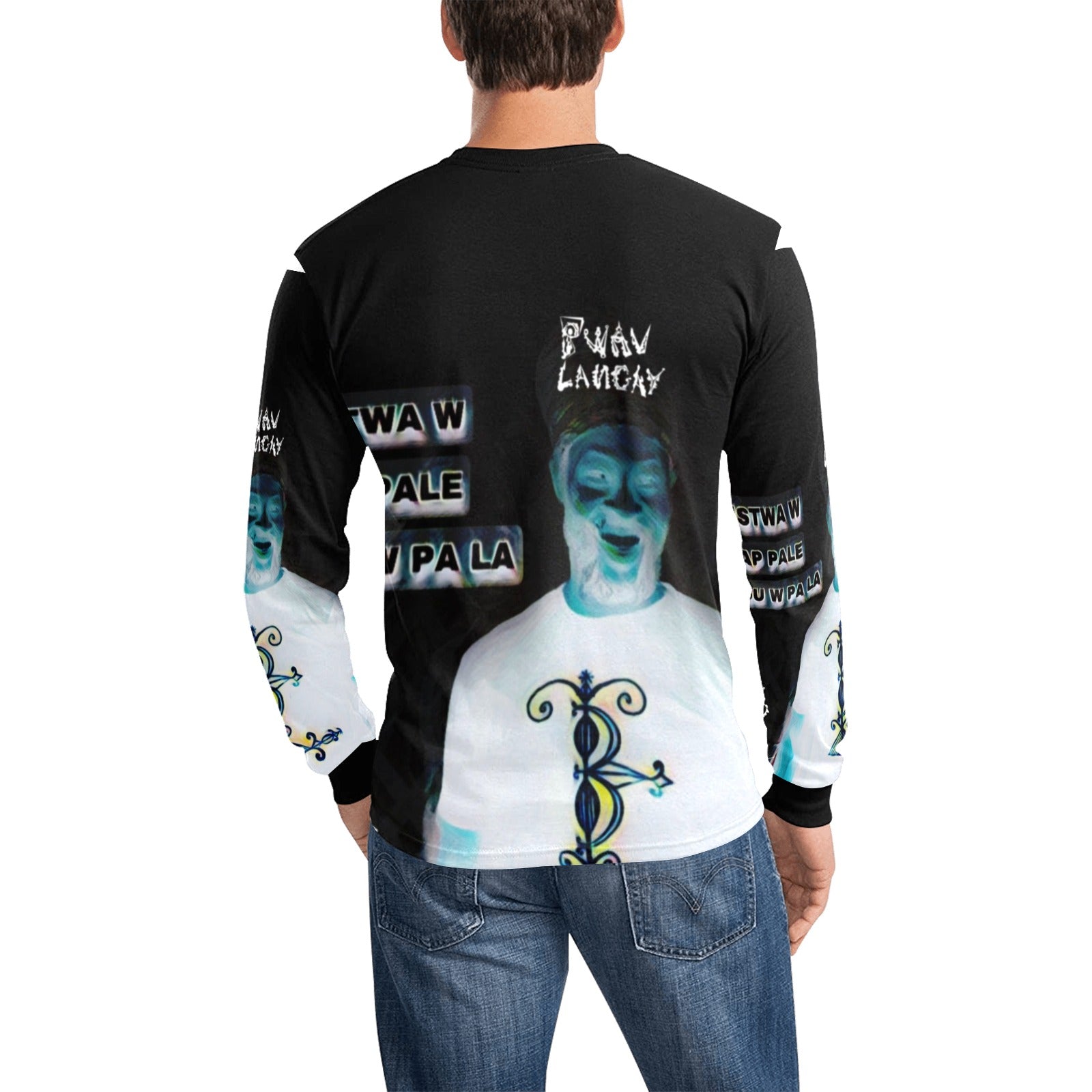 Istwa1 W By Tetpwav Men's All Over Print Long Sleeve T-shirt (Model T51)