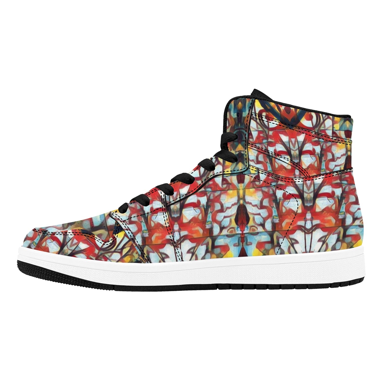 PwavBelnet1 Men's High Top Sneakers (Model 20042)