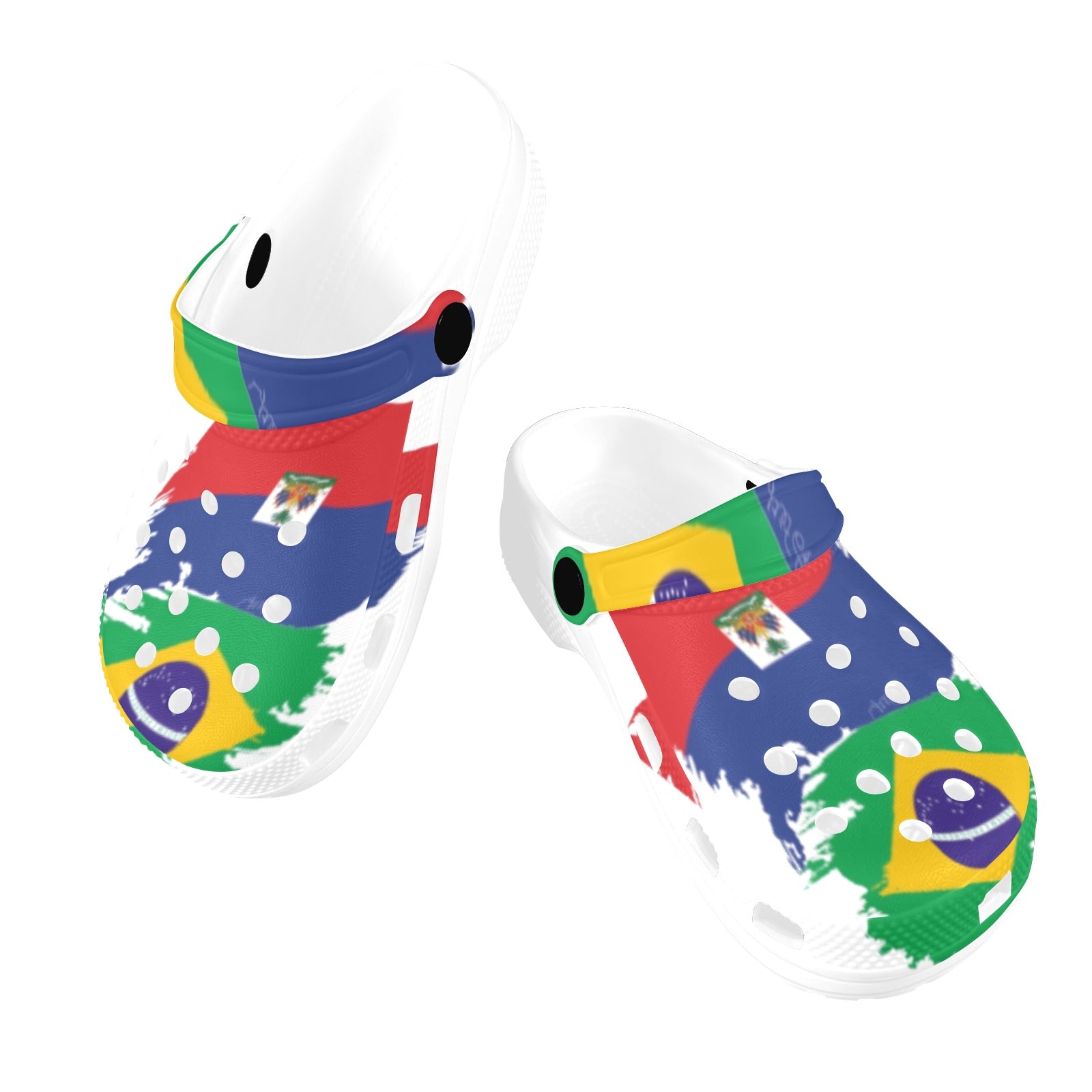 KIdBraAyiti By Tetpwav Soley Custom Print Foam Clogs for Kids