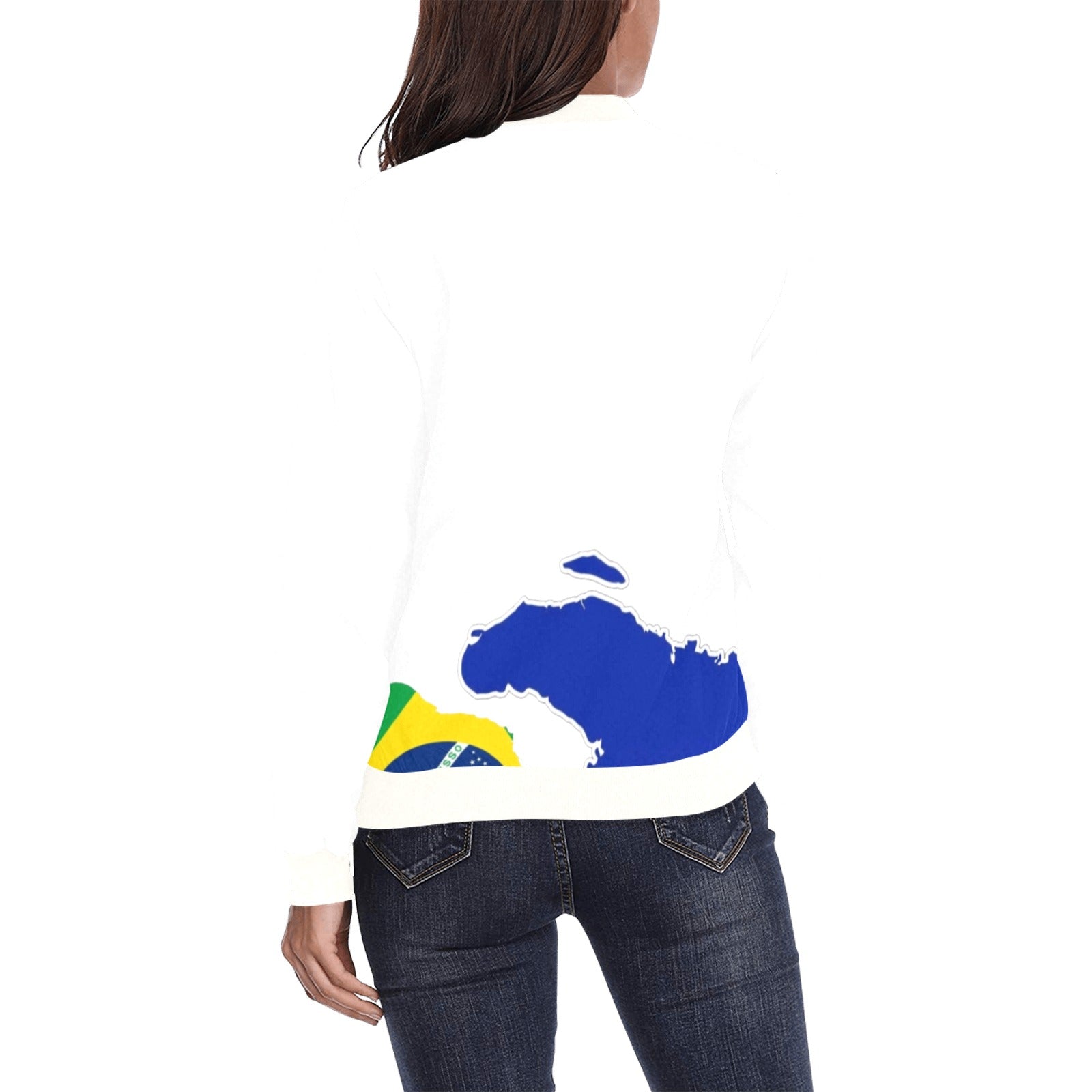BelAyiti All Over Print Bomber Jacket for Women (Model H36)