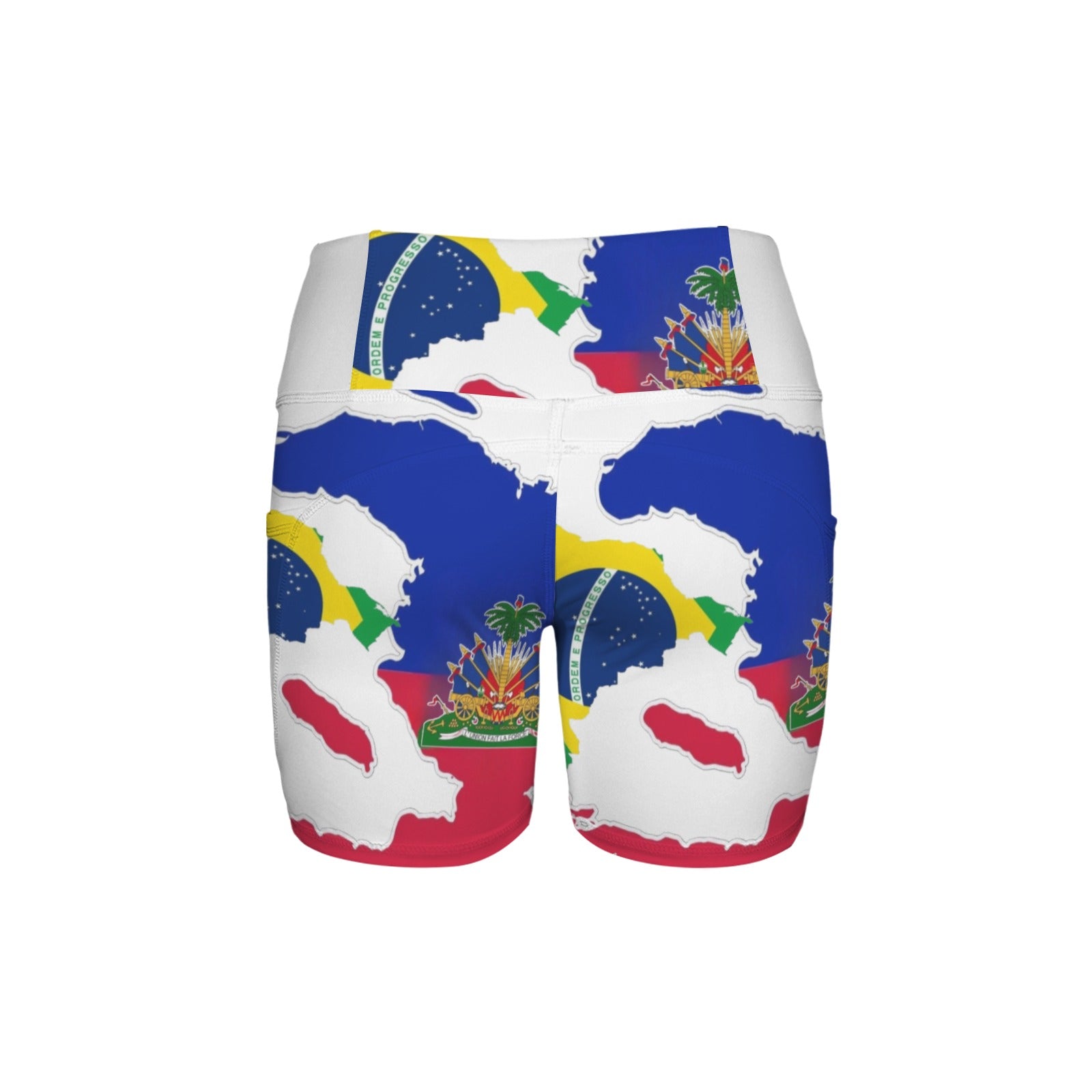 Brazil Belnet High Waist Deep Pockets Yoga Shorts