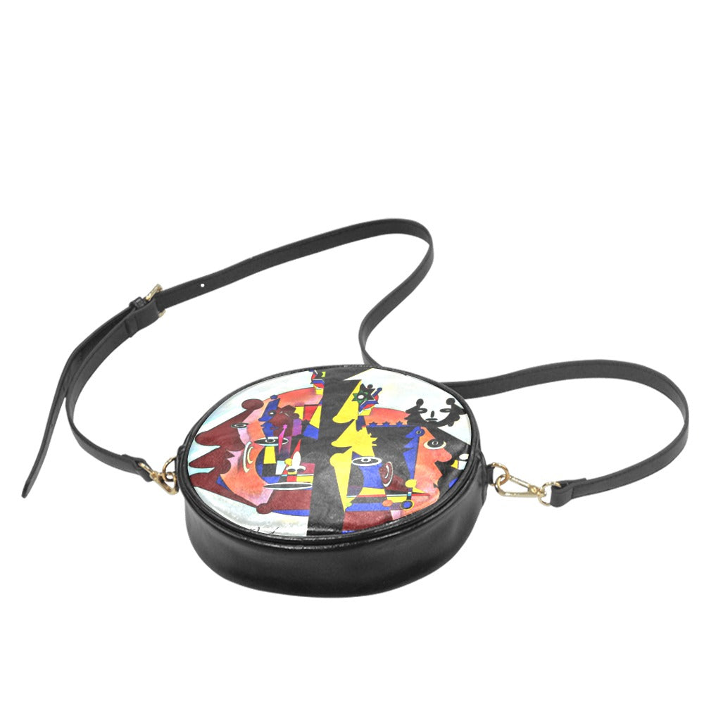 REd ts Round Sling Bag (Model 1647)