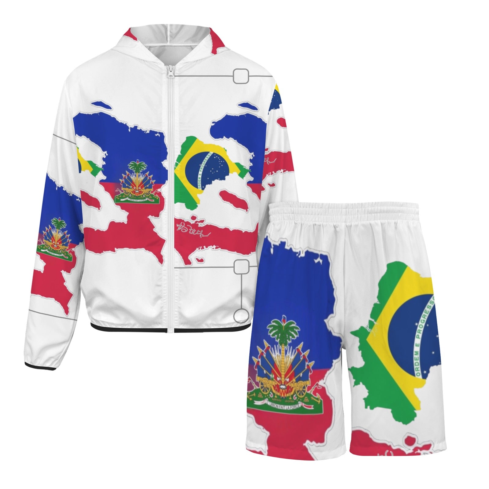 AYITI BEl Men's Lightweight Sun Hoodie & Shorts Set