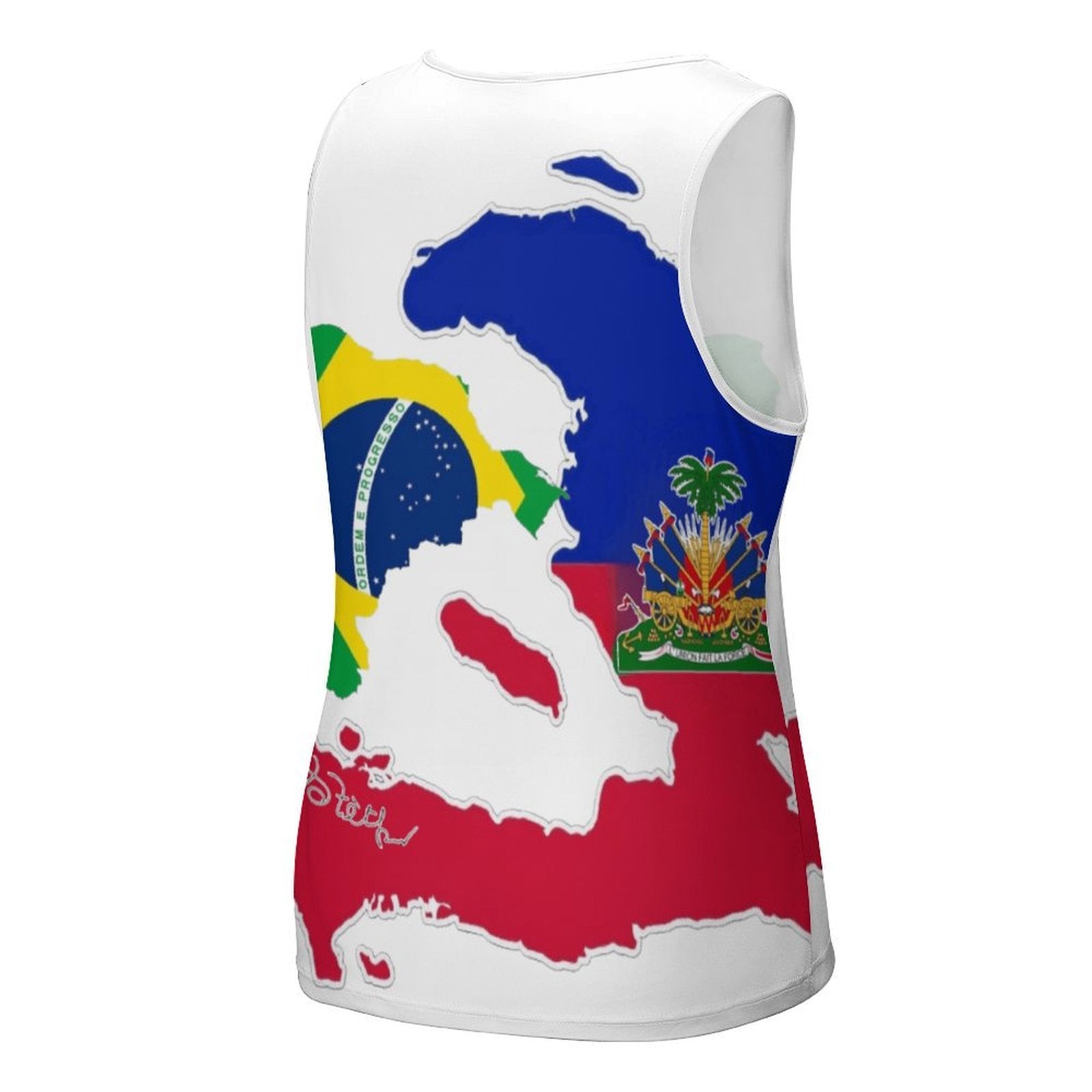 Men's Fitted All-Over Print Tank Top (BK)
