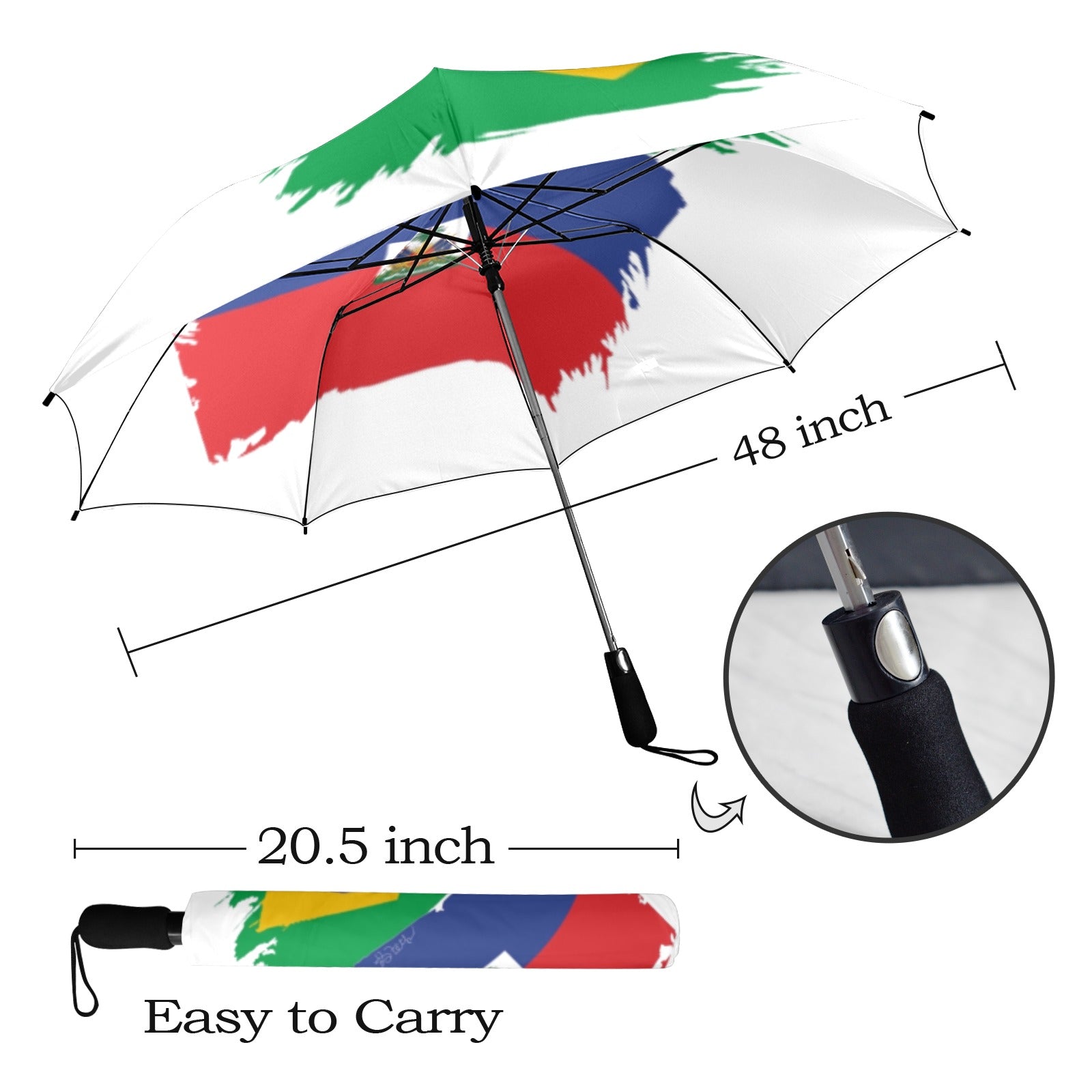 Men pa w la Semi-Automatic Foldable Umbrella (Model U12)