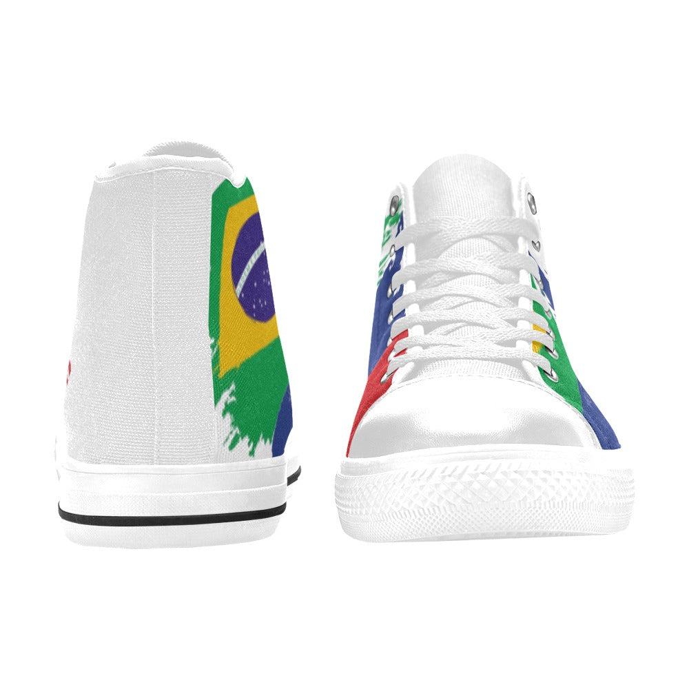 Men Tenis la Men’s Classic High Top Canvas Shoes (Model 017)