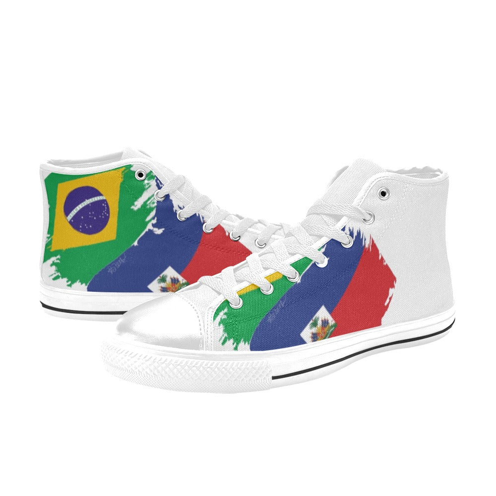 Men Tenis la Men’s Classic High Top Canvas Shoes (Model 017)