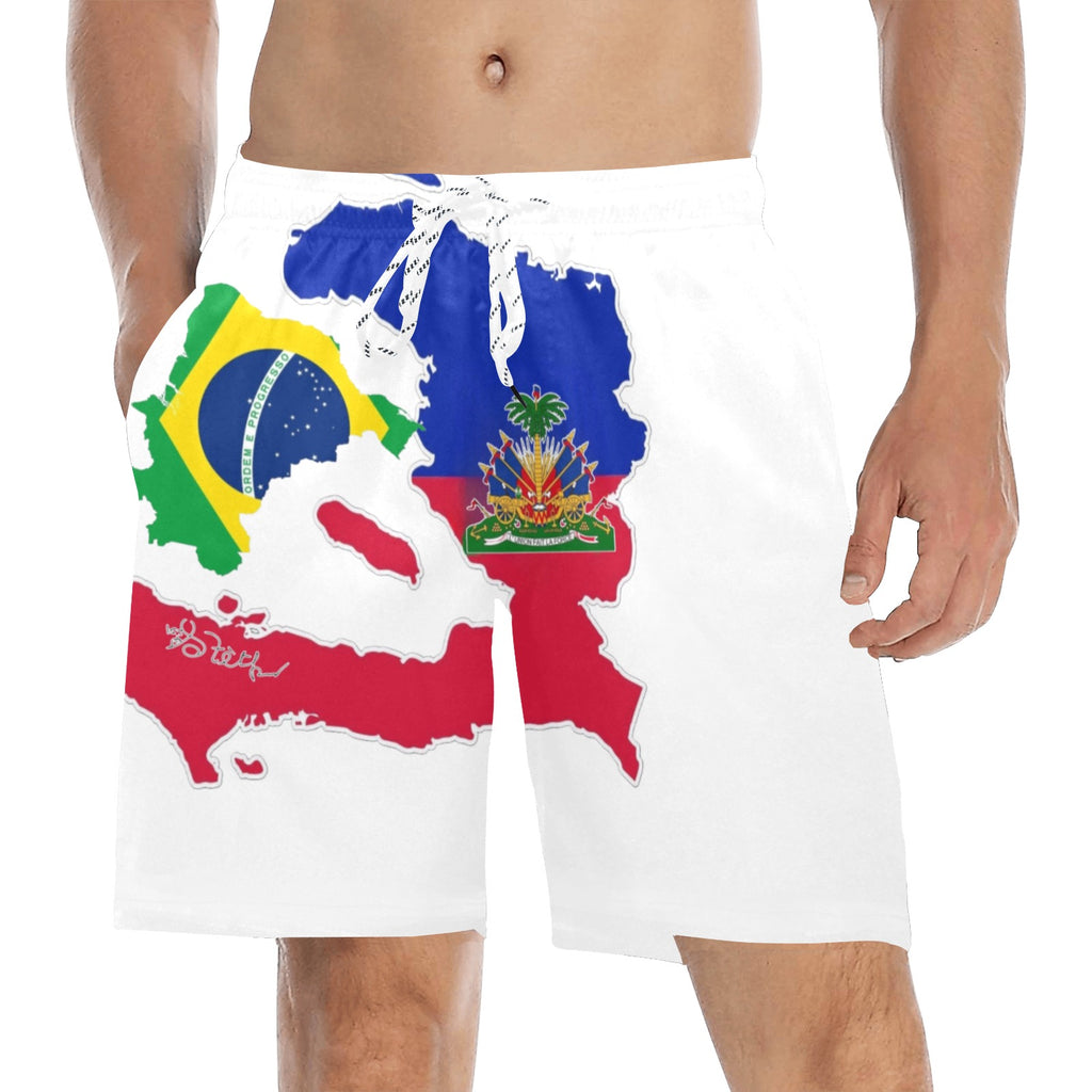 Goal Men's Mid-Length Beach Shorts (Model L51)