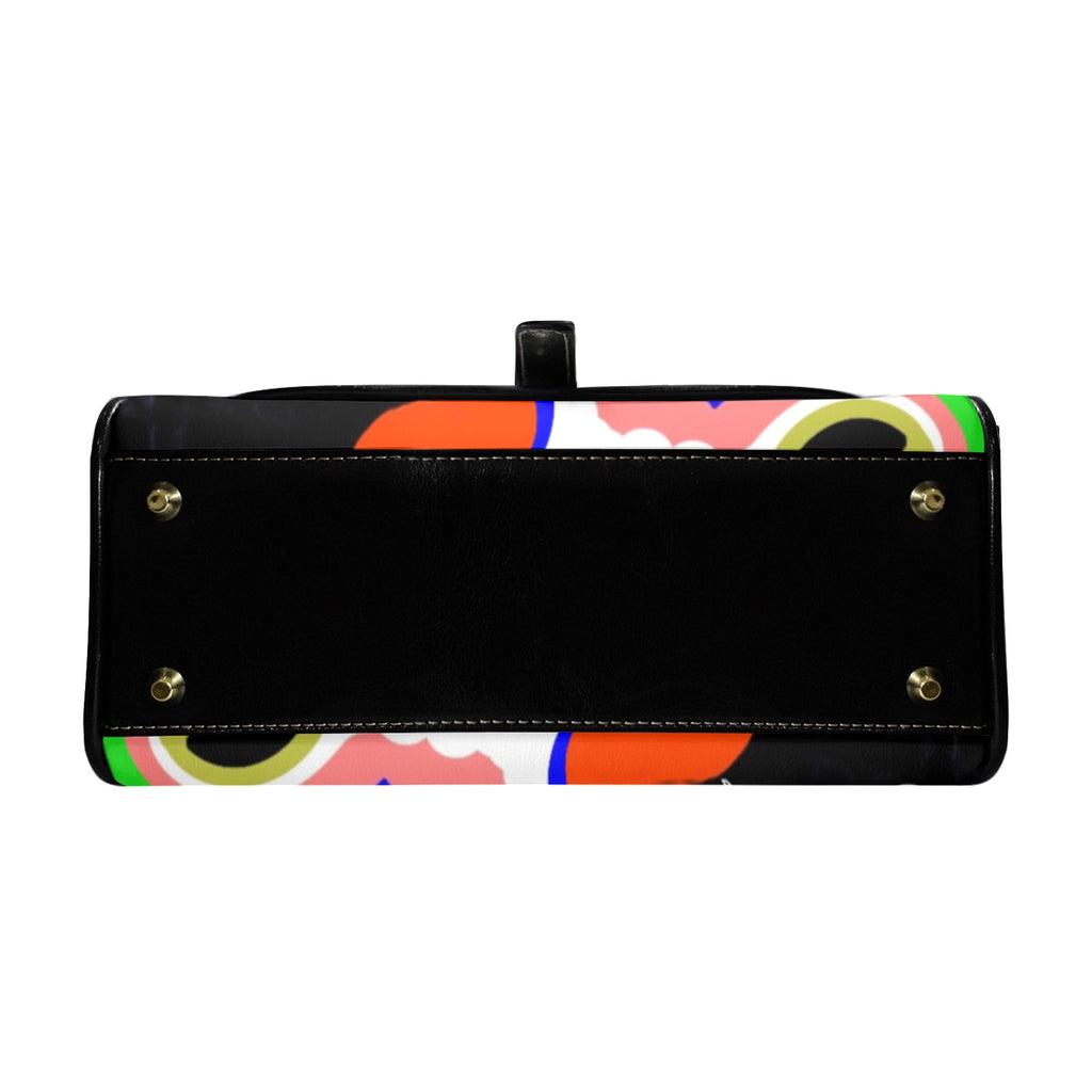HotBag By Tetpwav Multi-Function Leather Satchel-Black (Model 1739)