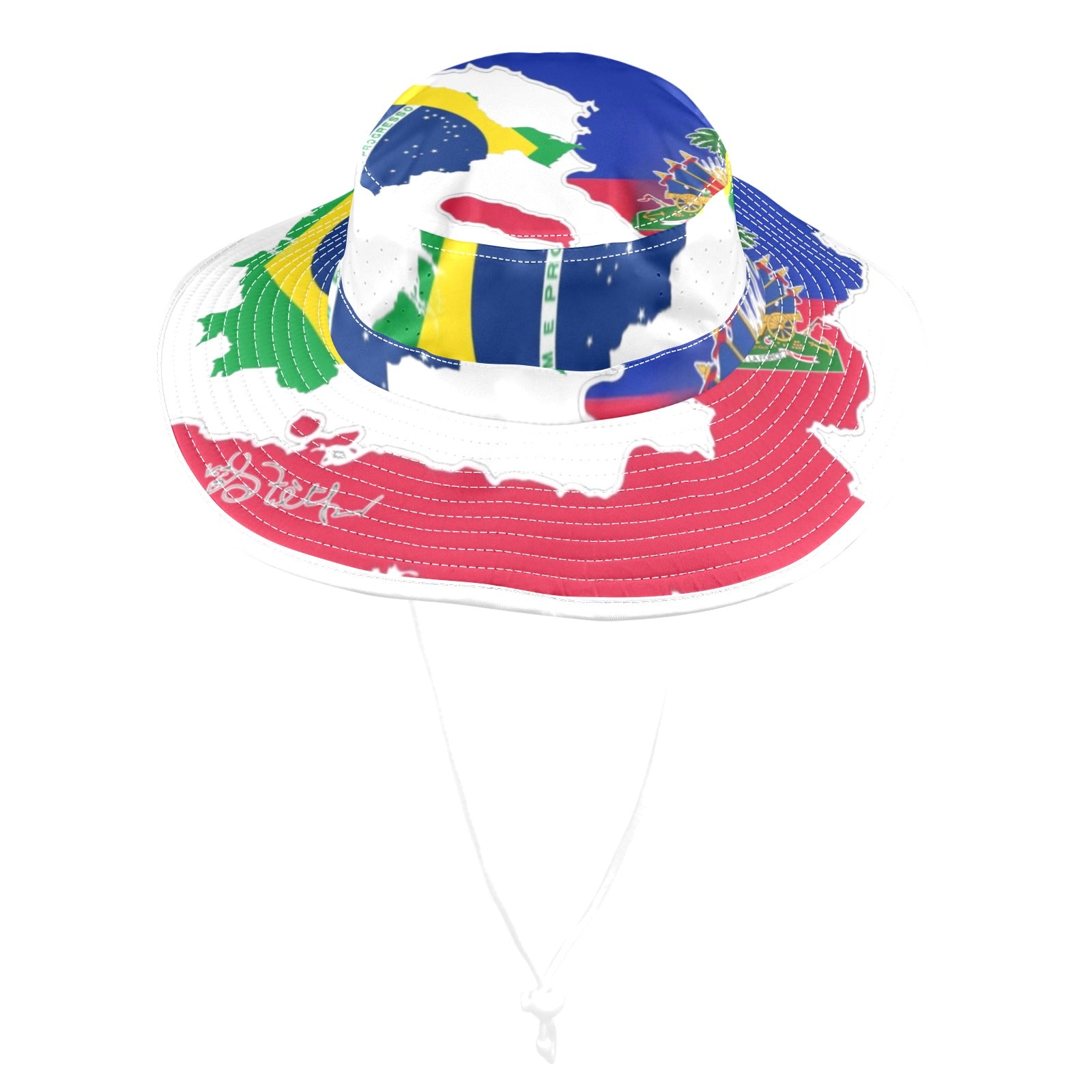 Chapo li Wide Brim Bucket Hat