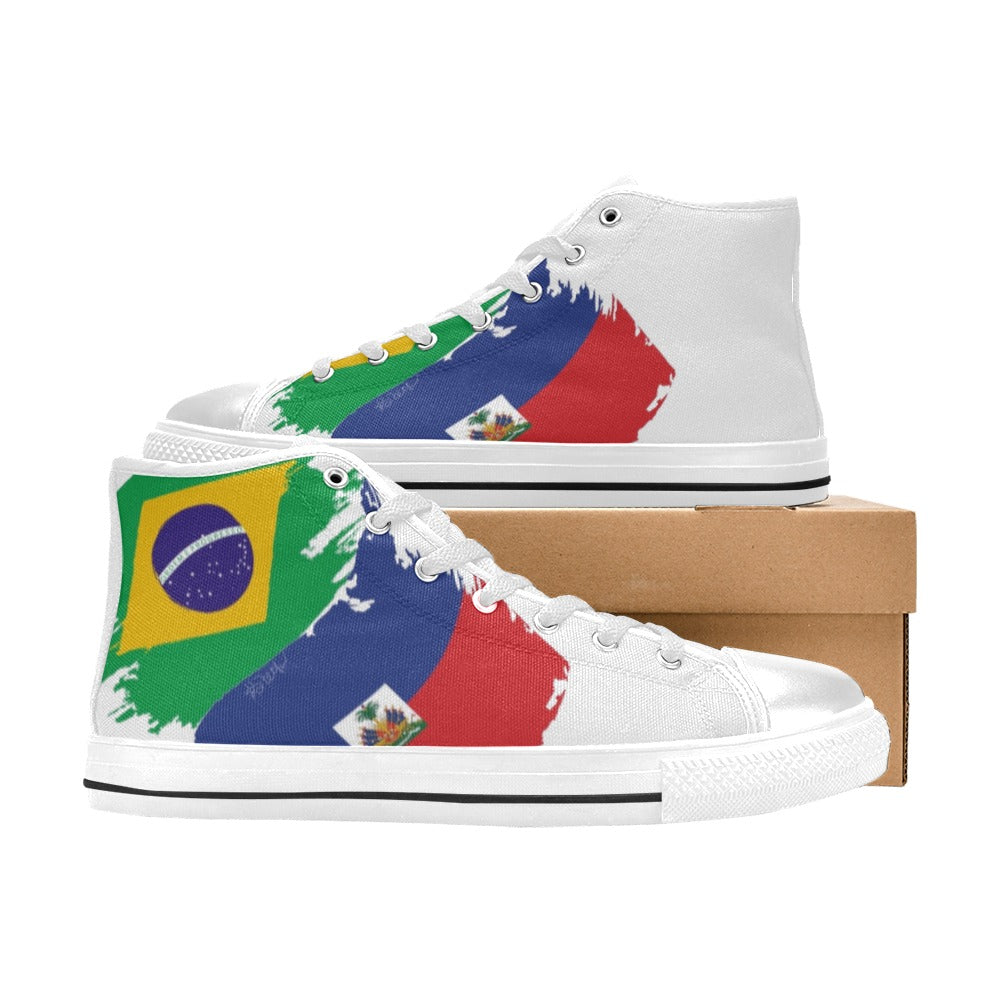 Men Tenis la Men’s Classic High Top Canvas Shoes (Model 017)
