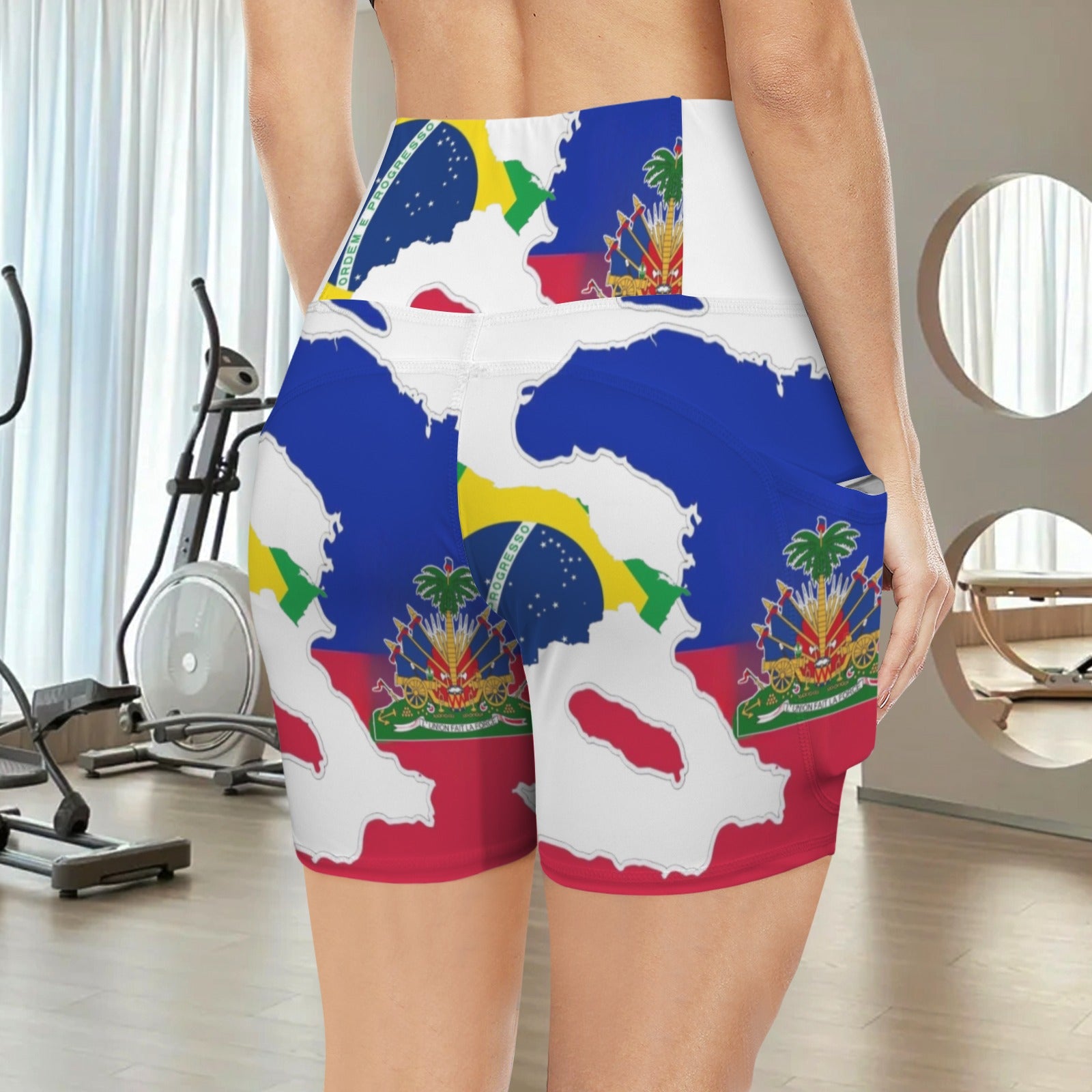 Brazil Belnet High Waist Deep Pockets Yoga Shorts