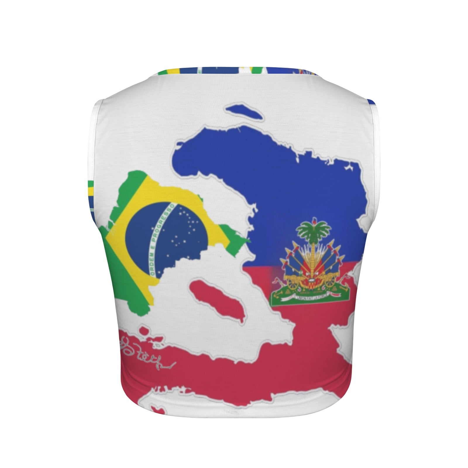 BelBrazil Women's Square Neck Crop Tank Top