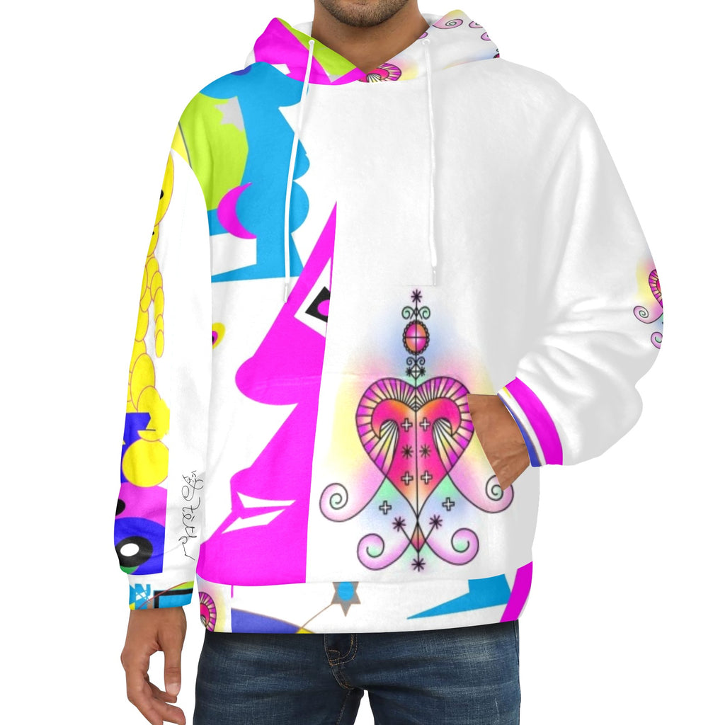 EZ Dous By Tetpwav Men's Flannel Hoodie (Model H63)