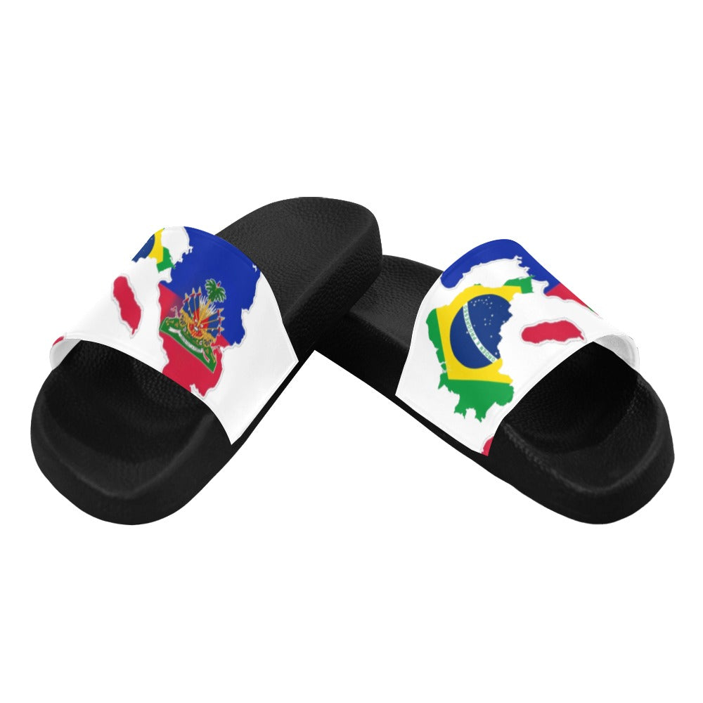 Sandal Pa w la BY Tetpwav Soley Women's Slide Sandals (Model 057)