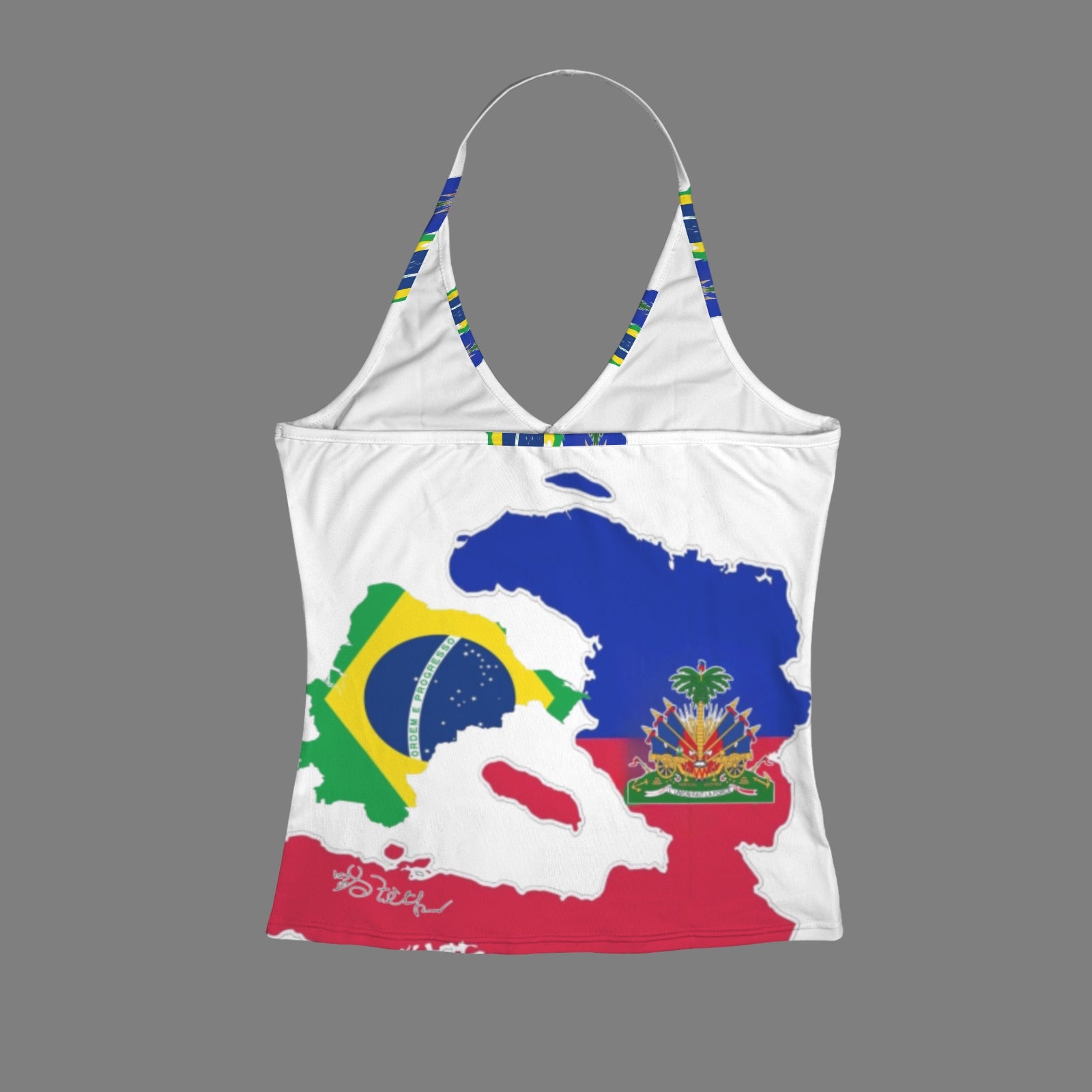 Belnetale Women's V-Neck Halter Top (Model T83)